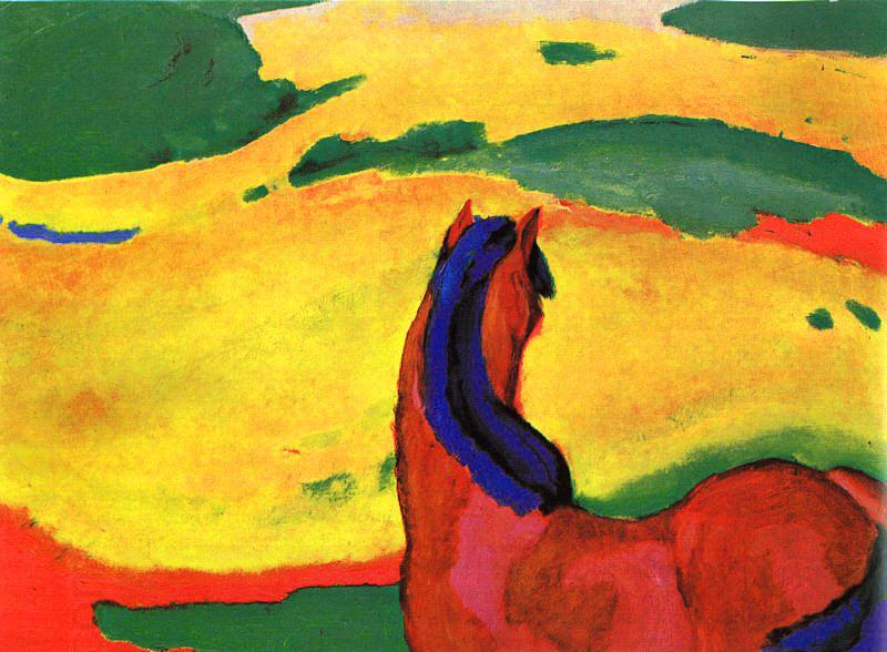 Franz Marc Horse in a Landscape China oil painting art